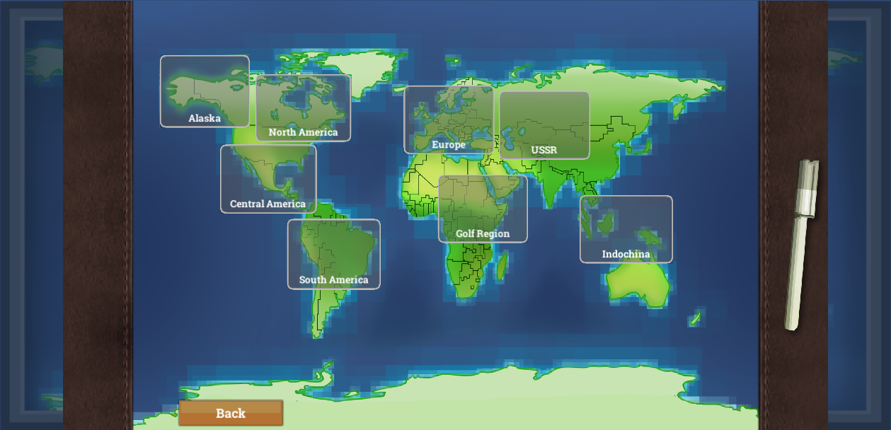 World map — choose your region to expand into